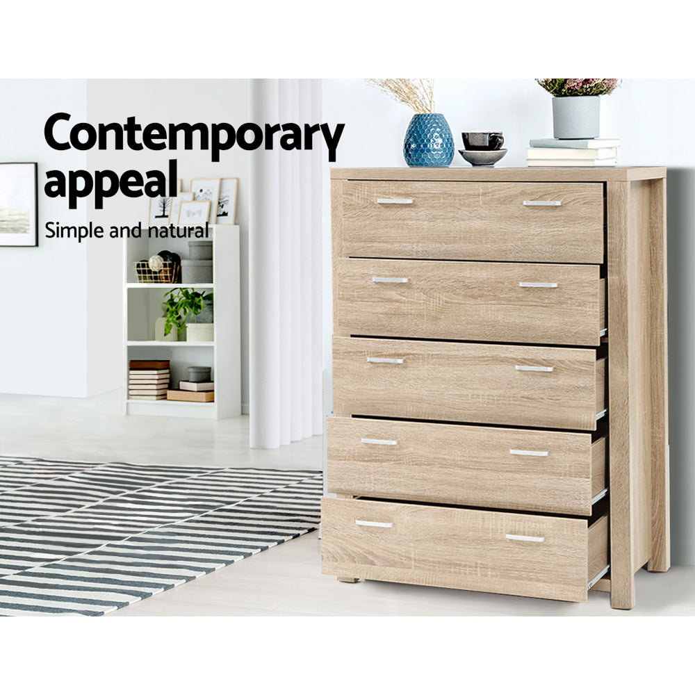 TWSC 5 Chest of Drawers - MAXI Pine
