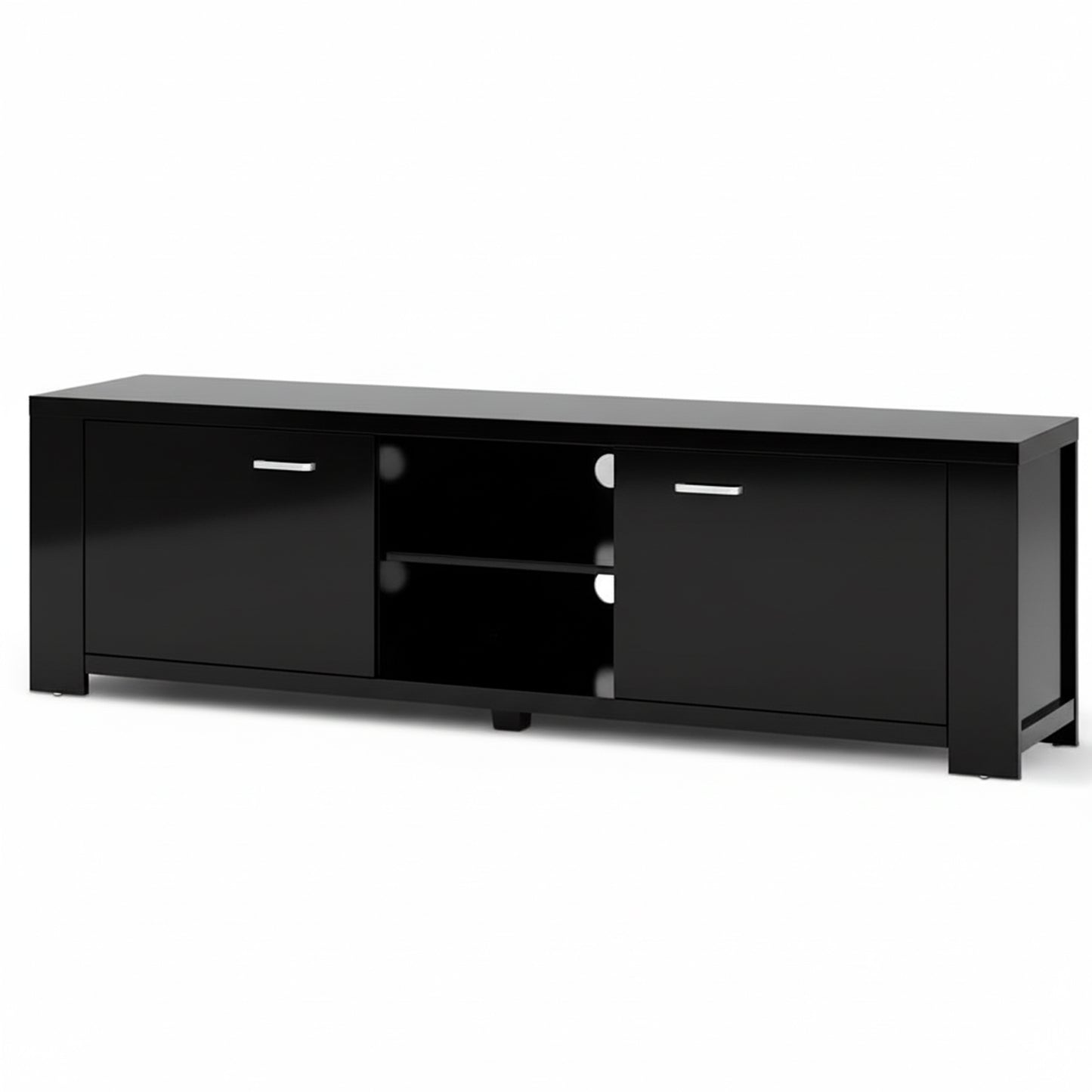 Entertainment Unit – Contemporary Design, Black, 160cm