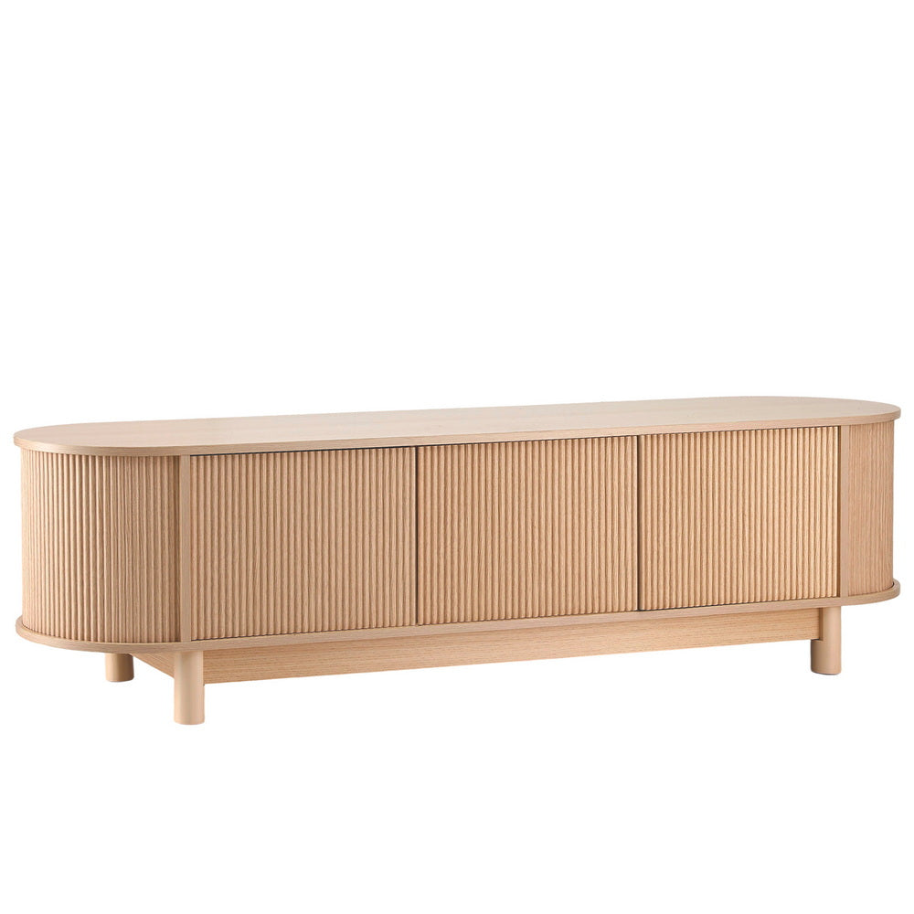 TWSC TV Unit Entertainment Unit Storage Cabinet 160cm Pine