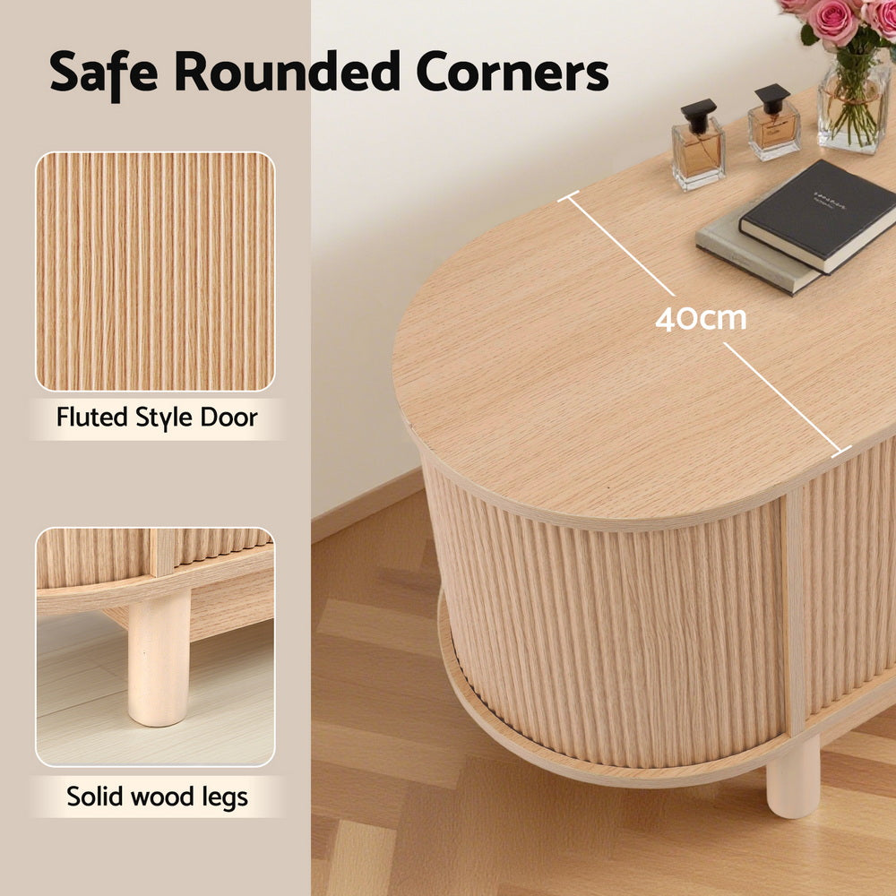 TWSC TV Unit Entertainment Unit Storage Cabinet 160cm Pine
