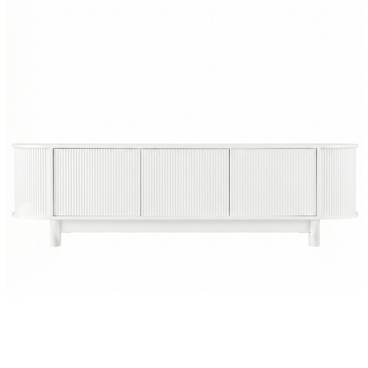 Entertainment Unit – Storage Cabinet with Soft Close, 160cm White