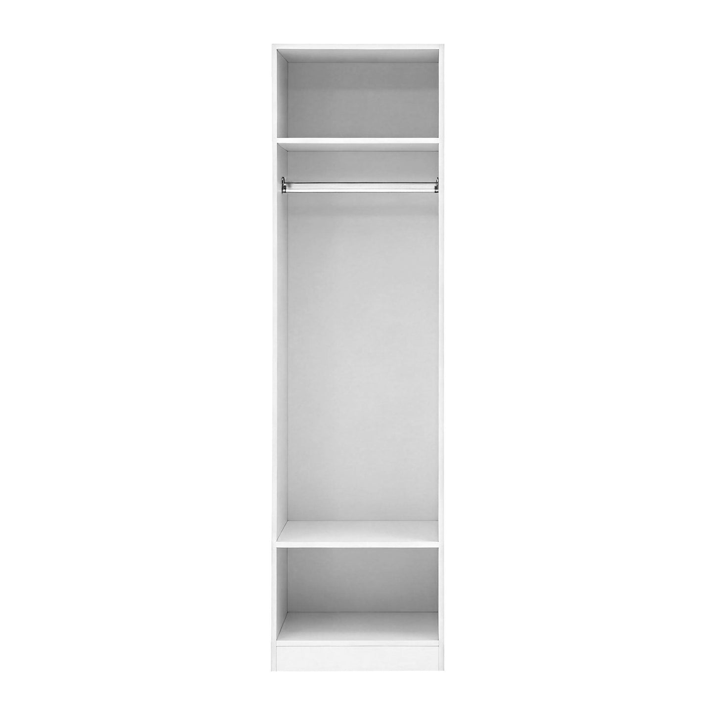 TWSC 2X Wardrobe Clothes Closet Storage Organiser Shelf White