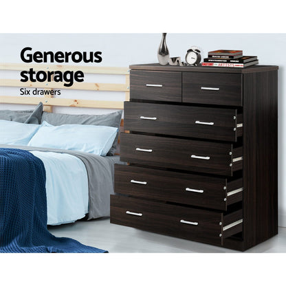TWSC 6 Chest of Drawers - ANDES Walnut