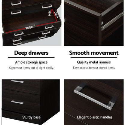 TWSC 6 Chest of Drawers - ANDES Walnut