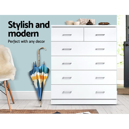 TWSC 6 Chest of Drawers - ANDES White