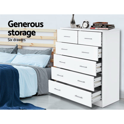 TWSC 6 Chest of Drawers - ANDES White