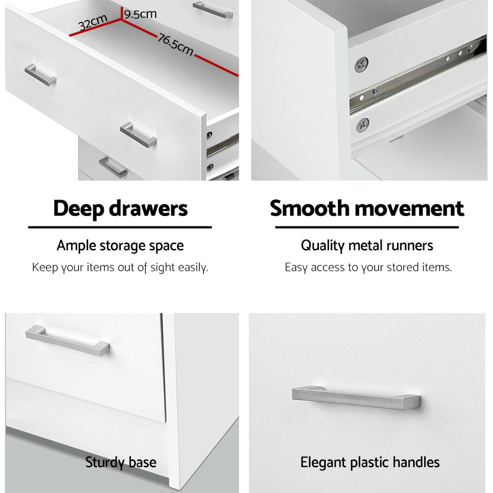 TWSC 6 Chest of Drawers - ANDES White