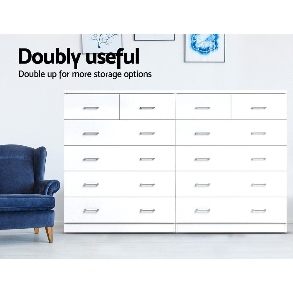 TWSC 6 Chest of Drawers - ANDES White