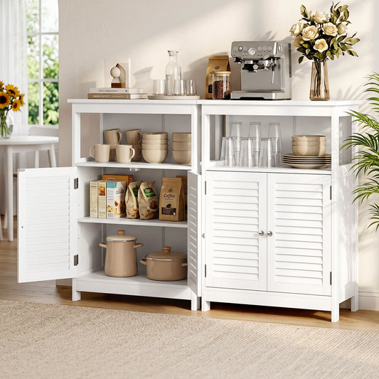 TWSC 2x Buffet Sideboard Cabinet Server Cupboard Kitchen Bathroom Storage IVOR