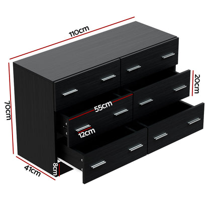 TWSC 6 Chest of Drawers - VEDA Black