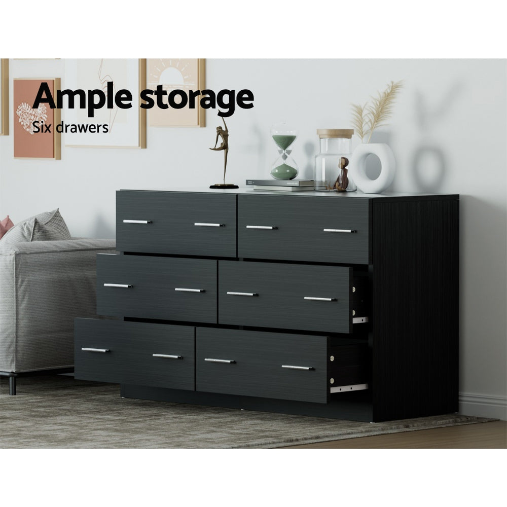 TWSC 6 Chest of Drawers - VEDA Black