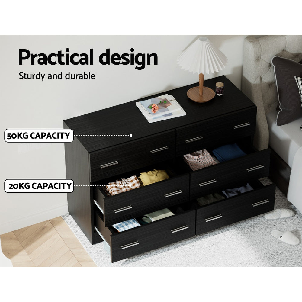 TWSC 6 Chest of Drawers - VEDA Black