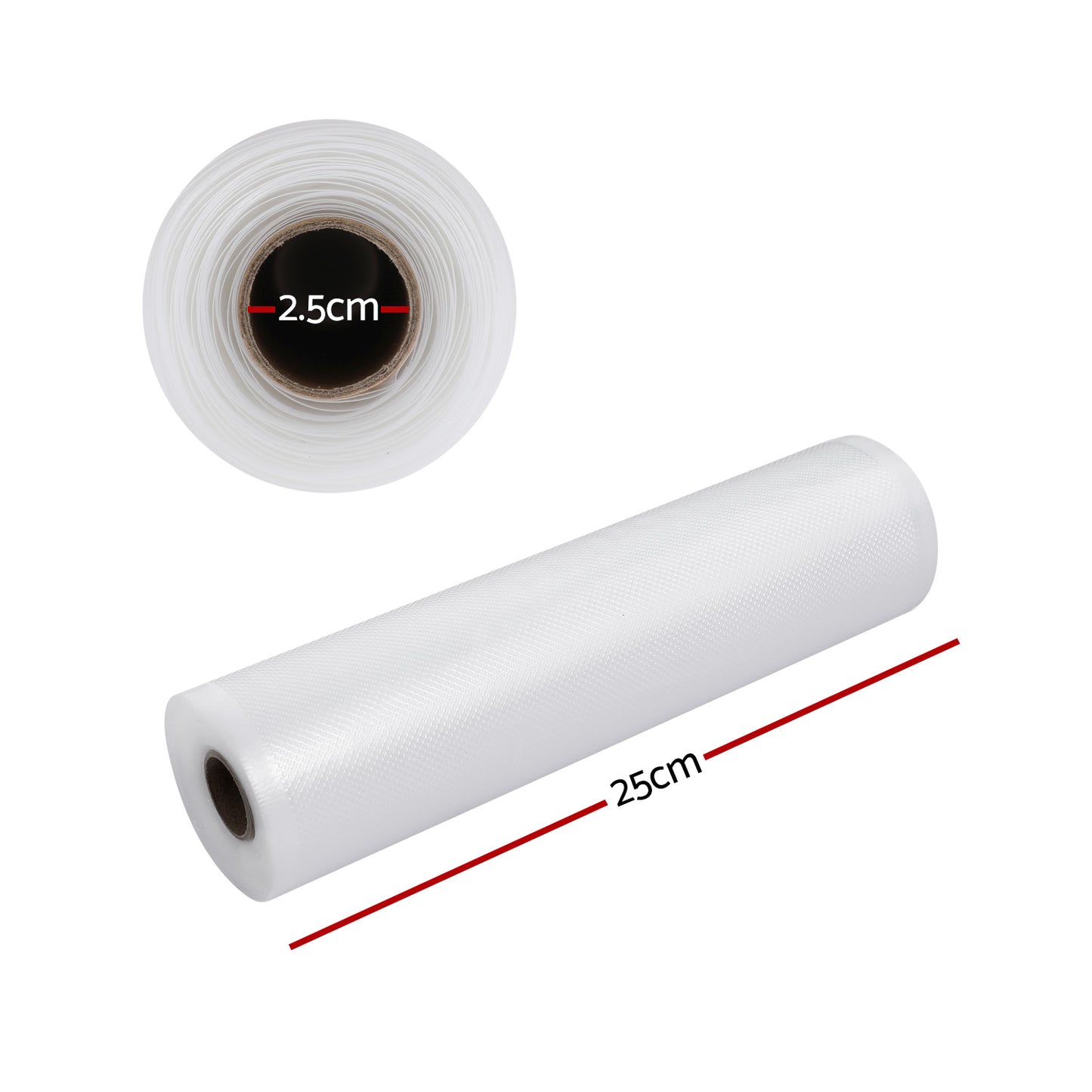 2 Rolls Food Vacuum Sealer Bags Storage Saver Heat Sealing Bag Pack