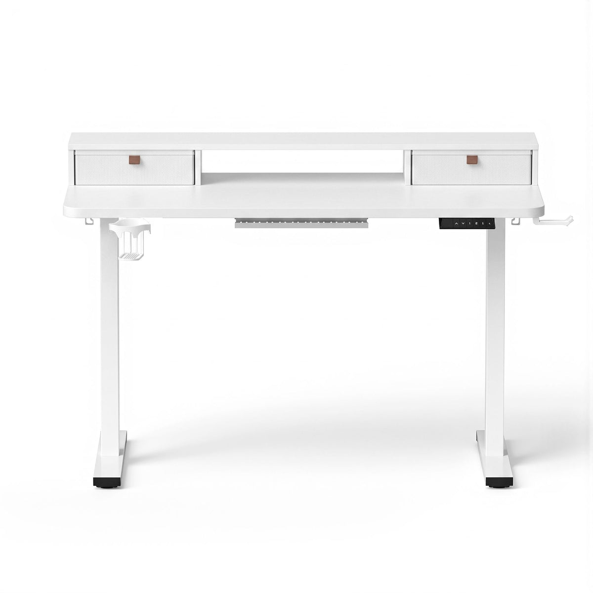 TWSC Electric Standing Desk Height Adjustable Home Office 120cm White