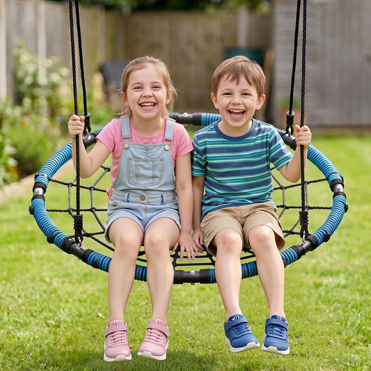 TWSC Tree Swing Net Hammock 98.5cm for Backyard Porch Outside Playground