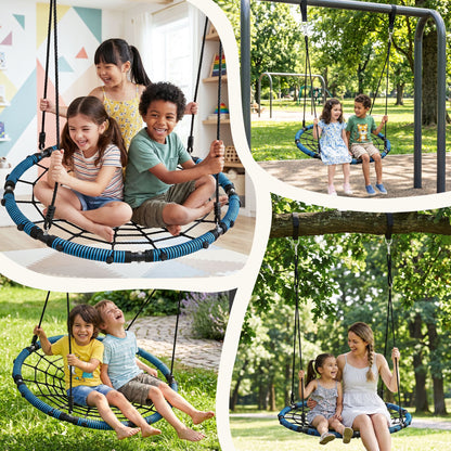TWSC Tree Swing Net Hammock 98.5cm for Backyard Porch Outside Playground