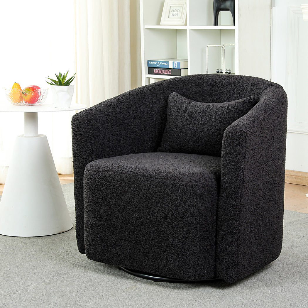Levede Fleece Rocking Chair-2065254415710949382