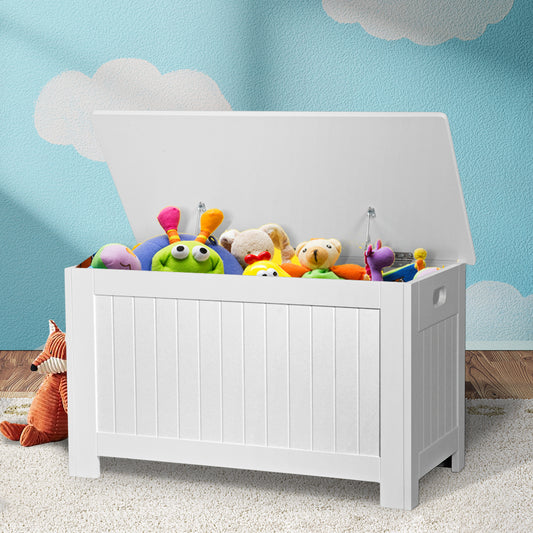 Levede Kids Toy Box Storage Chest Cabinet White-2025742033838280710