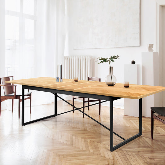 Levede Dining Table Extendable Rectangle Kitchen-2065254414268108807