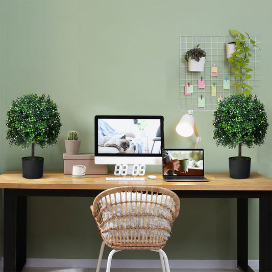 Lambu Artificial Boxwood Topiary Ball Tree-1910112266720776198