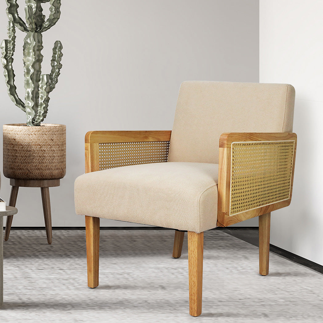 Levede Rattan Lounge Armchair-2065254401299320839