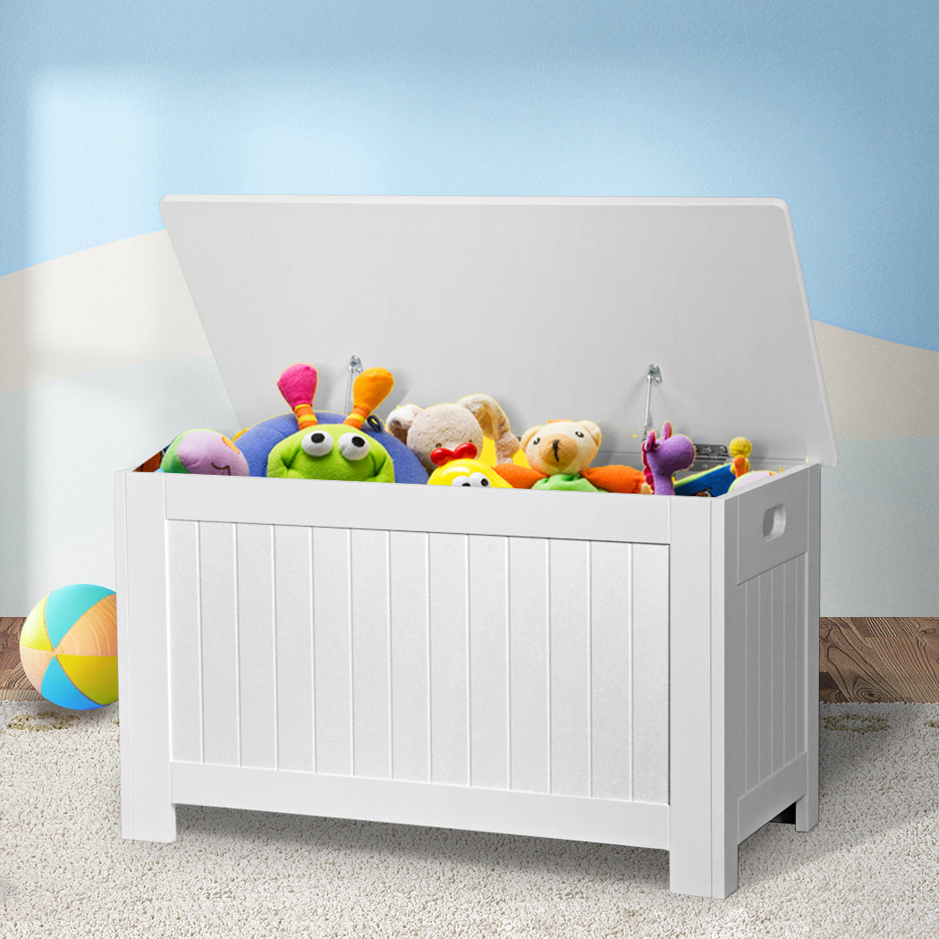 Levede Kids Toy Box Storage Chest Cabinet White-2025742033838280711
