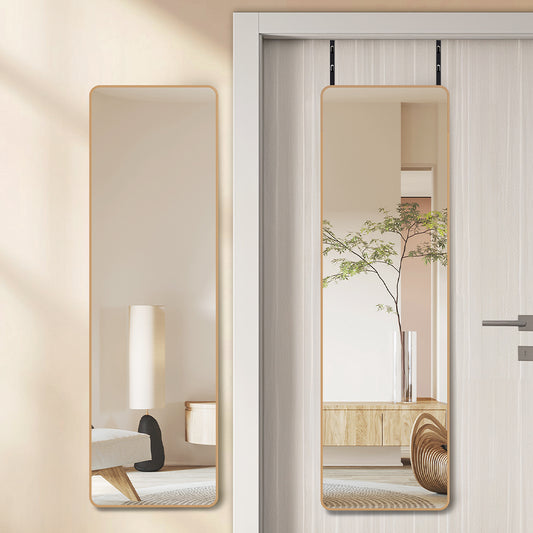 Yezi 120cm Wall Mounted Full Length Mirror Door Hanging-2029387203049820167
