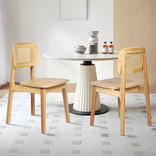 Levede 2x Rattan Dining Chair Wooden Kitchen Chair-1910112274102751239