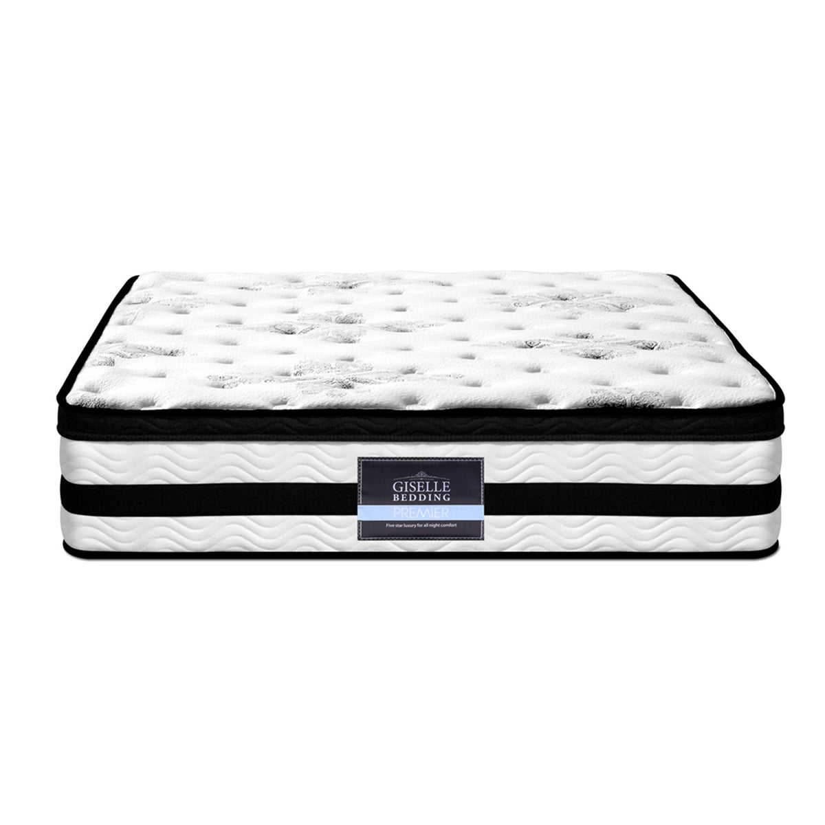 Giselle Bedding Euro Top Mattress – 34cm Medium Firm, Queen Size