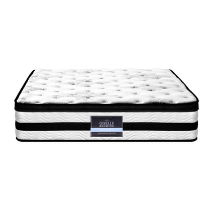 Giselle Bedding Euro Top Mattress – 34cm Medium Firm, Queen Size