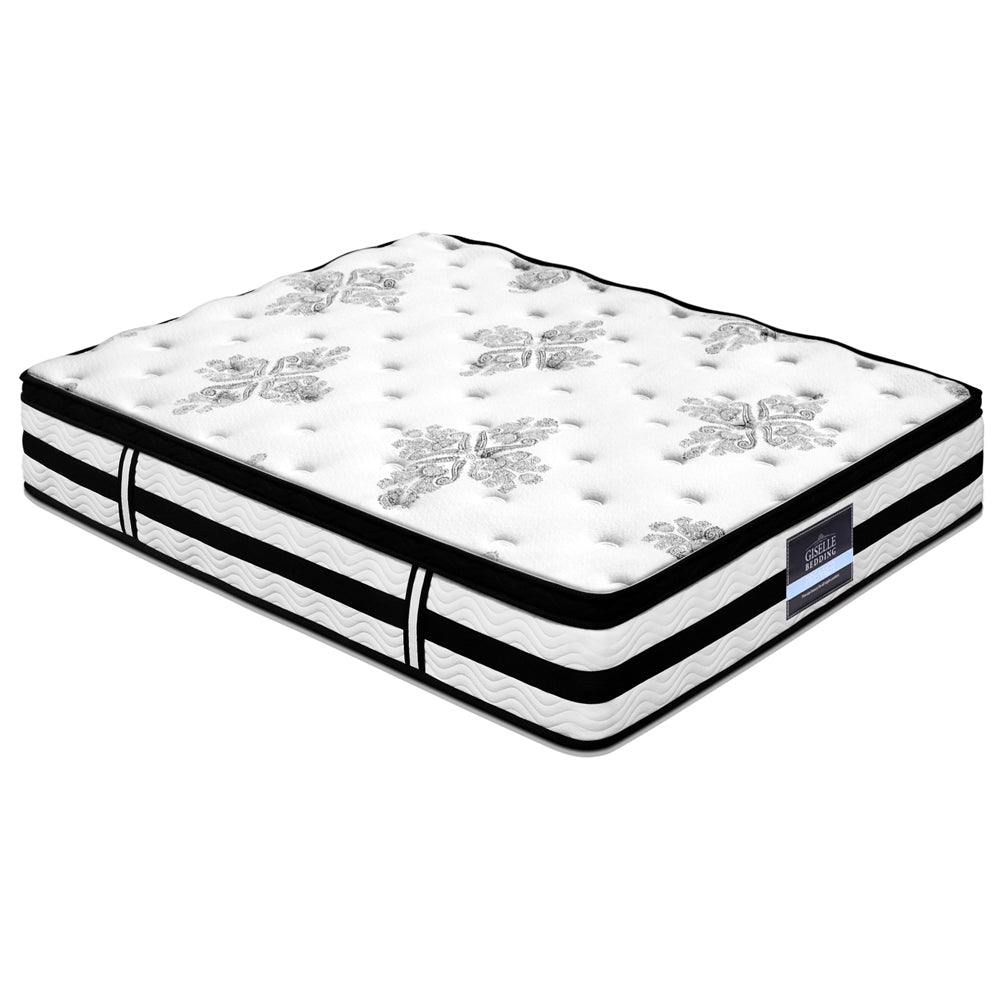 Giselle Bedding Euro Top Mattress – 34cm Medium Firm, Queen Size