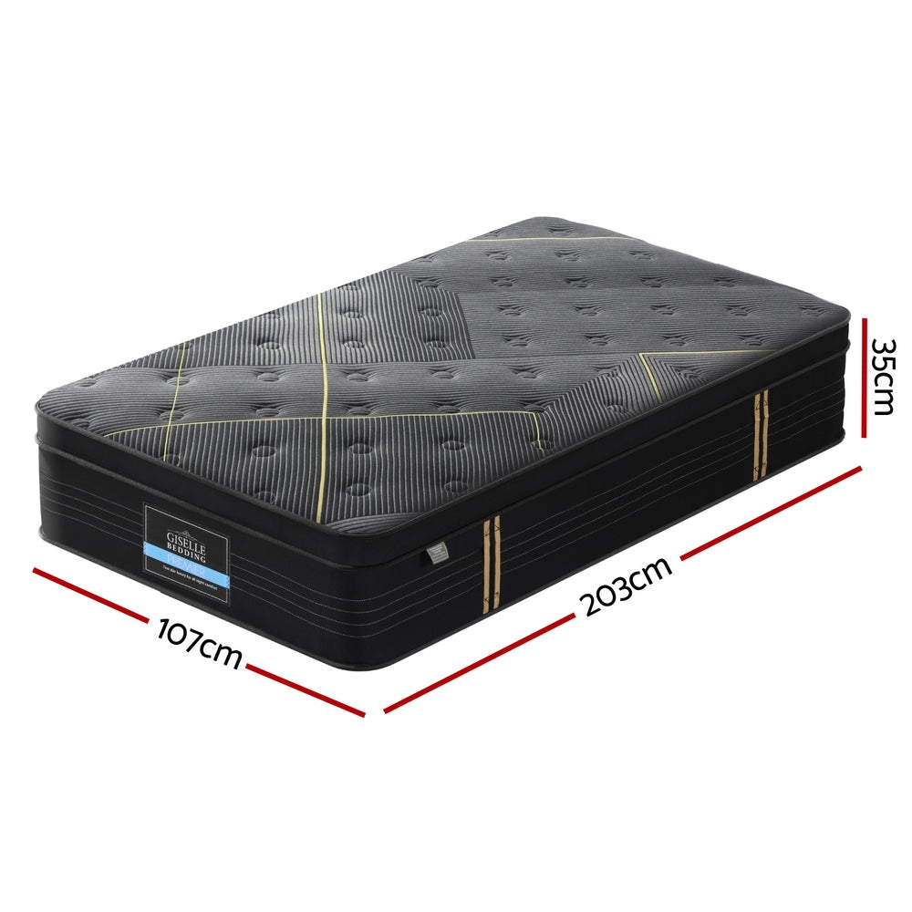 Giselle Mattress – Bamboo Pocket Spring, King Single, 35cm Firm Foam