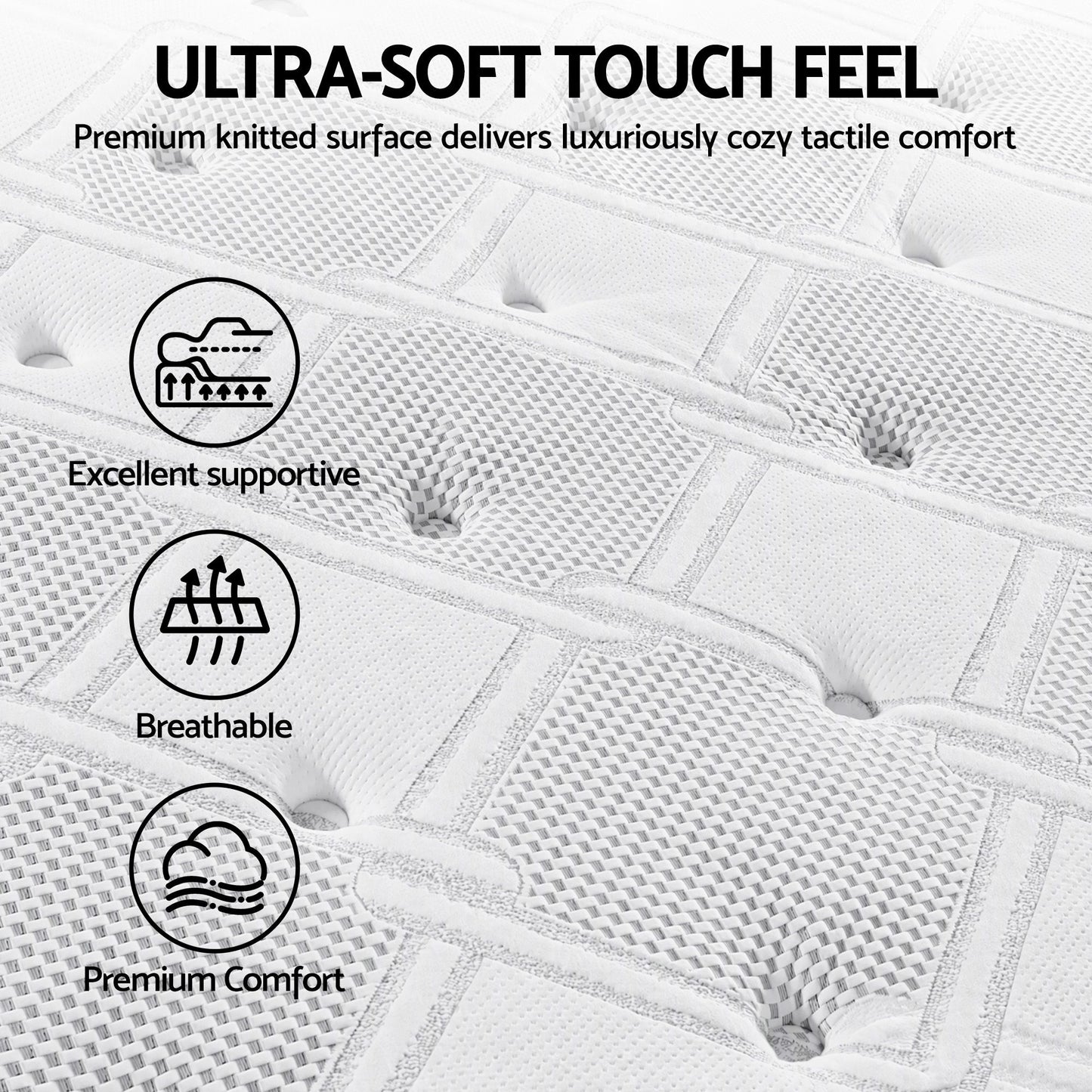 Luna Series Queen Mattress – Cool Gel Memory Foam, 36cm Thick