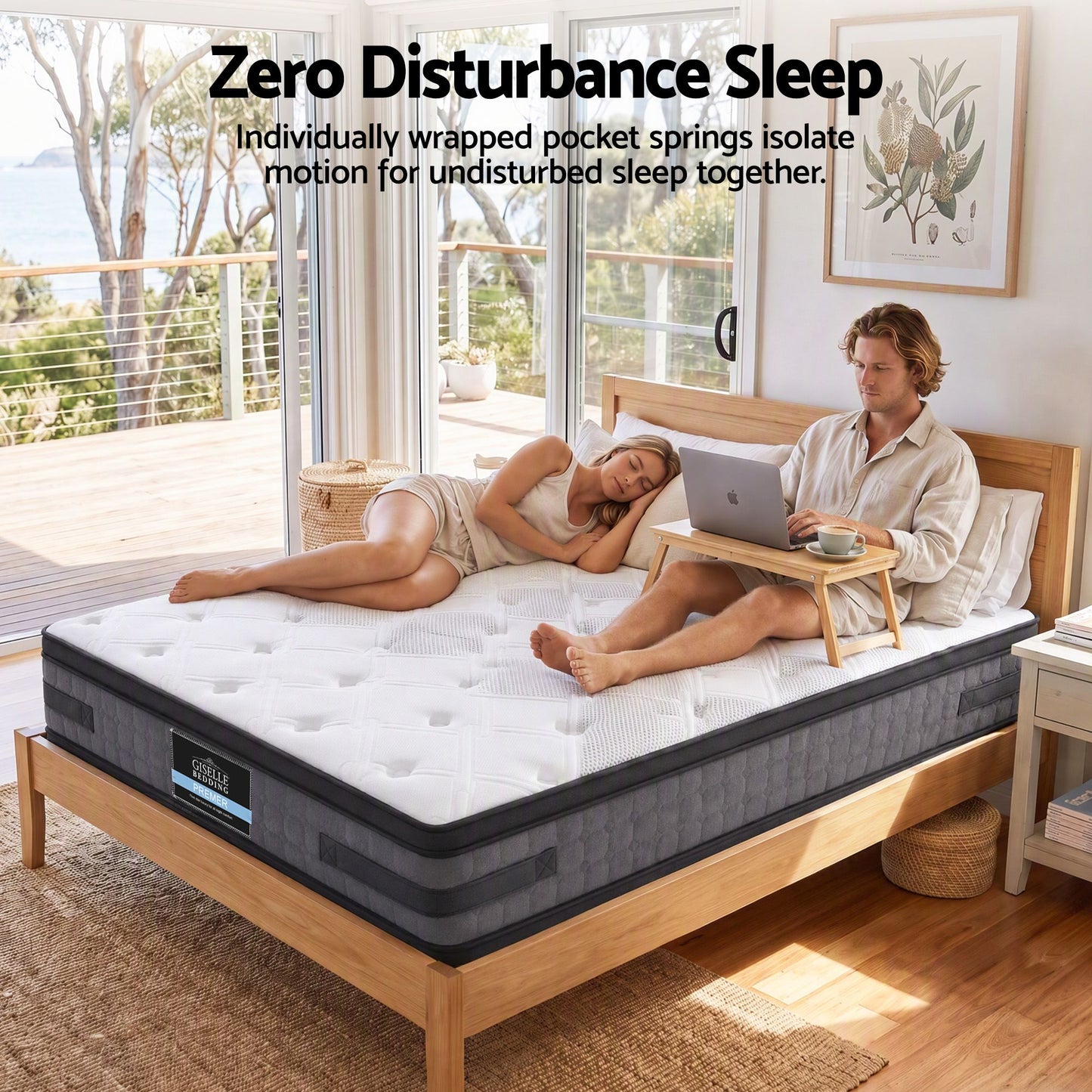 Luna Series Queen Mattress – Cool Gel Memory Foam, 36cm Thick