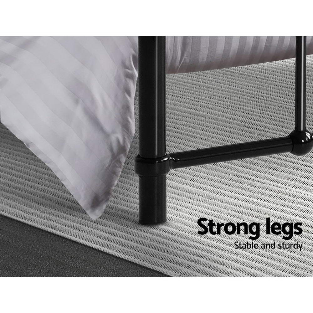 TWSC Bed Frame Metal Bed Frame LEO - Single (Black)