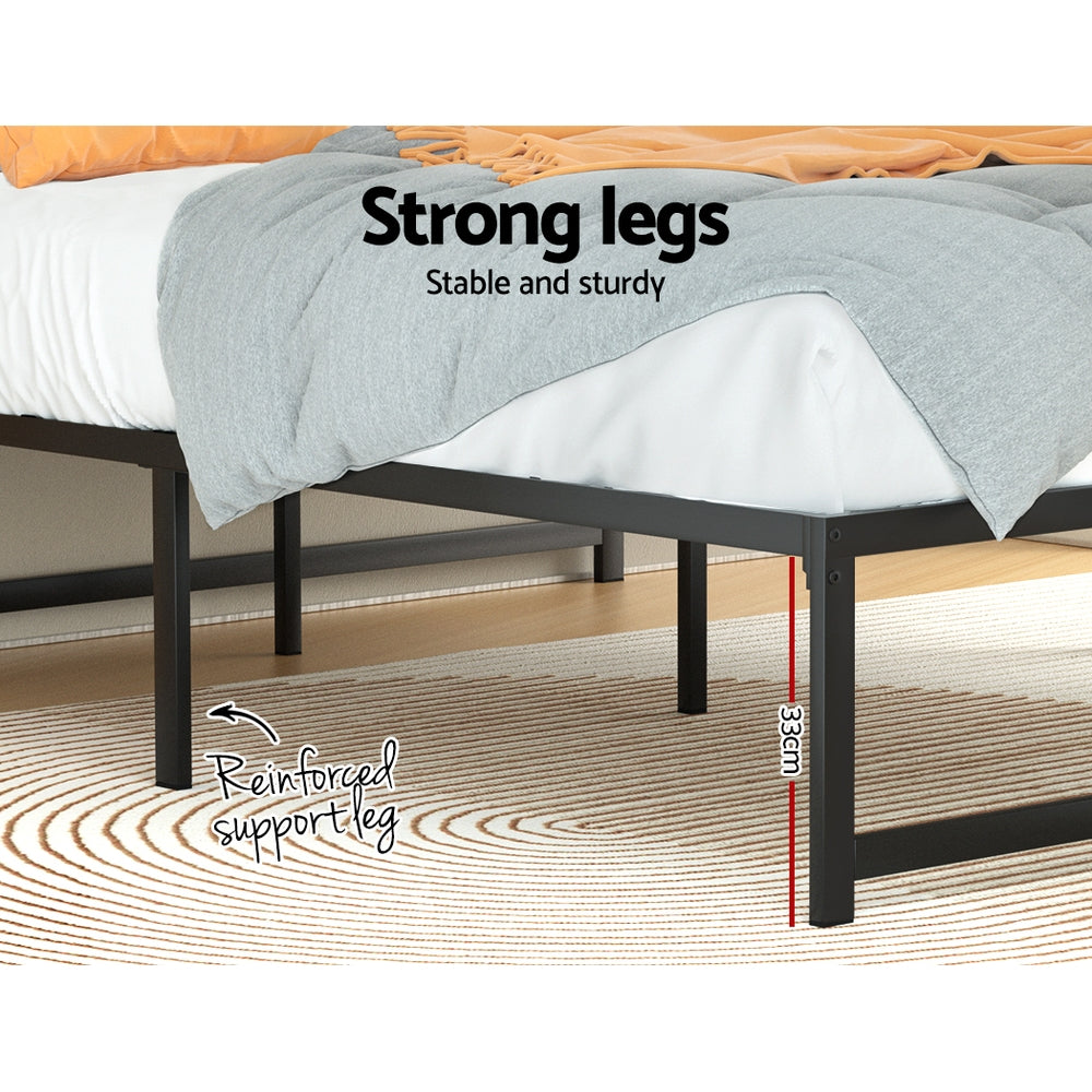 TWSC Bed Frame Double Size Metal Bed Frame TINO