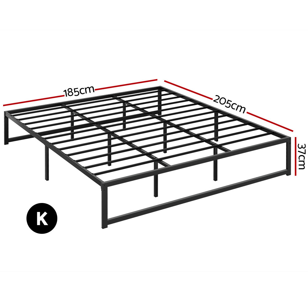 TWSC Bed Frame King Size Metal Bed Frame TINO