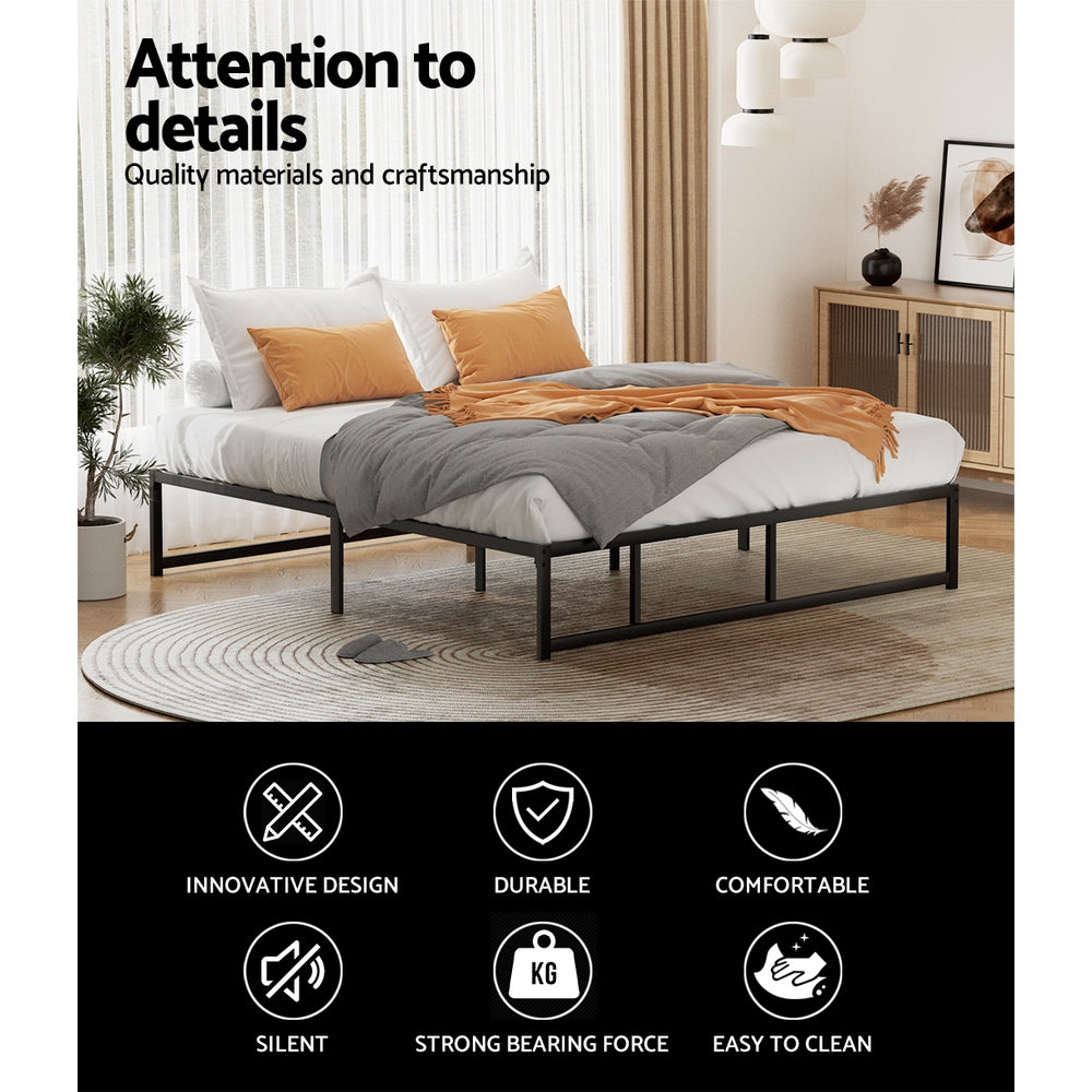 TWSC Bed Frame King Size Metal Bed Frame TINO