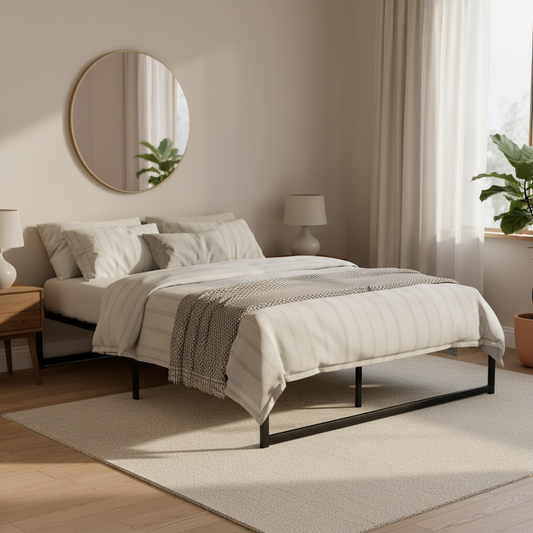 TWSC Bed Frame Queen Size Metal Bed Frame TINO