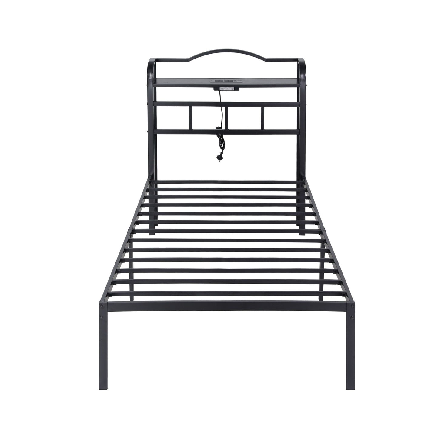 TWSC Bed Frame Single Size with Charging Station WAVE