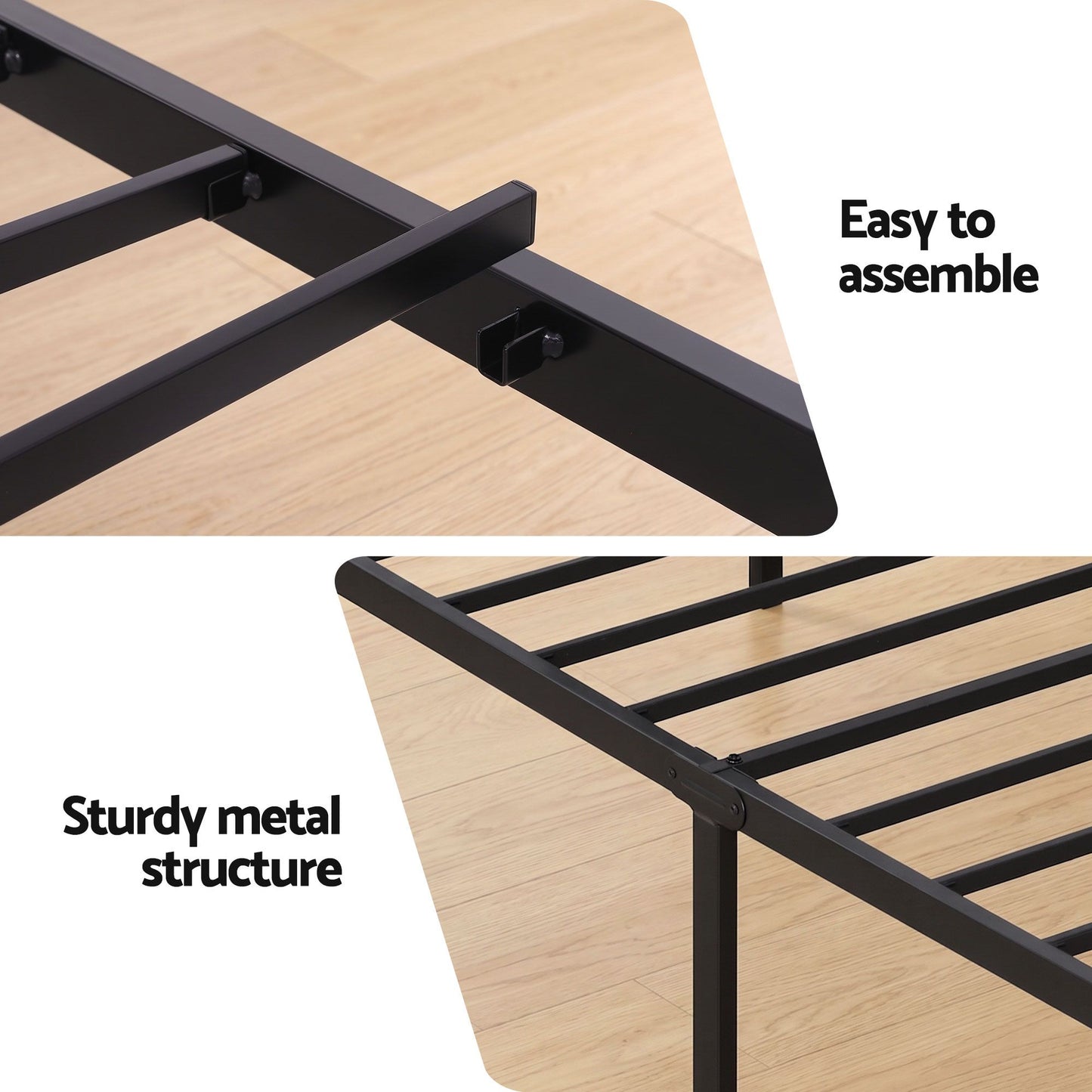 TWSC Bed Frame Single Size with Charging Station WAVE