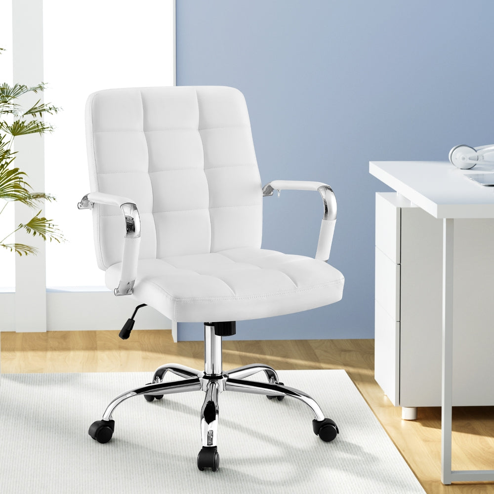 TWSC Office Chair Seat PU Work Computer Desk Chairs