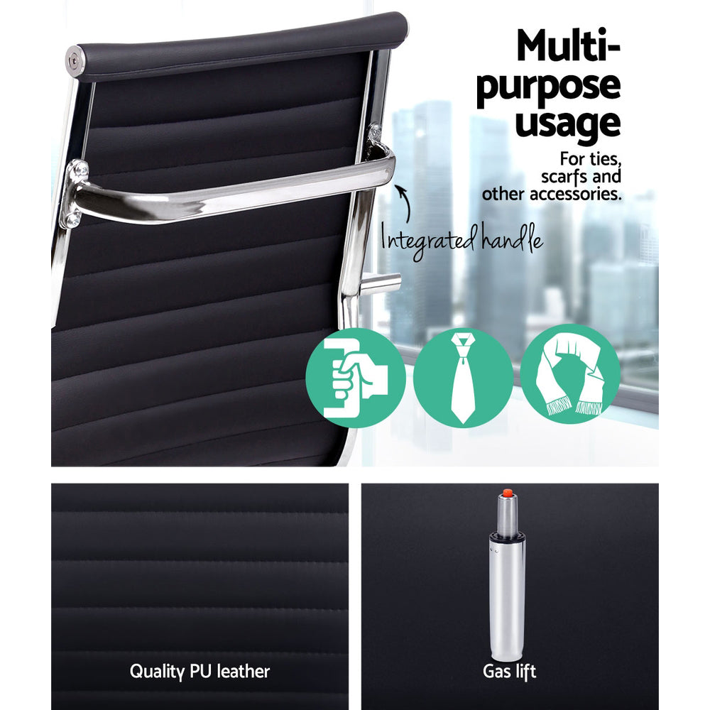 Artiss Office Chair Conference Chairs PU Leather High Back