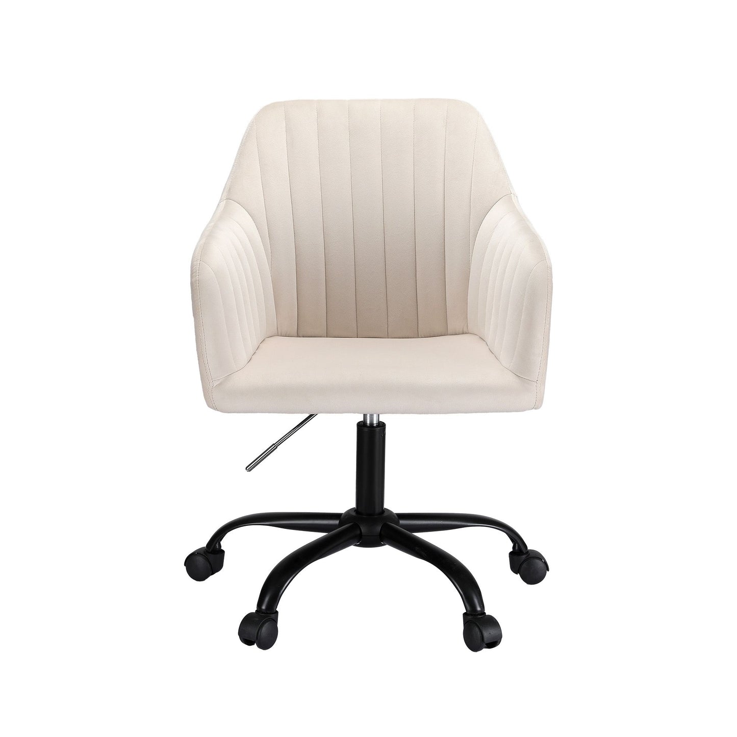 Office Chair – Velvet Seat, Cream