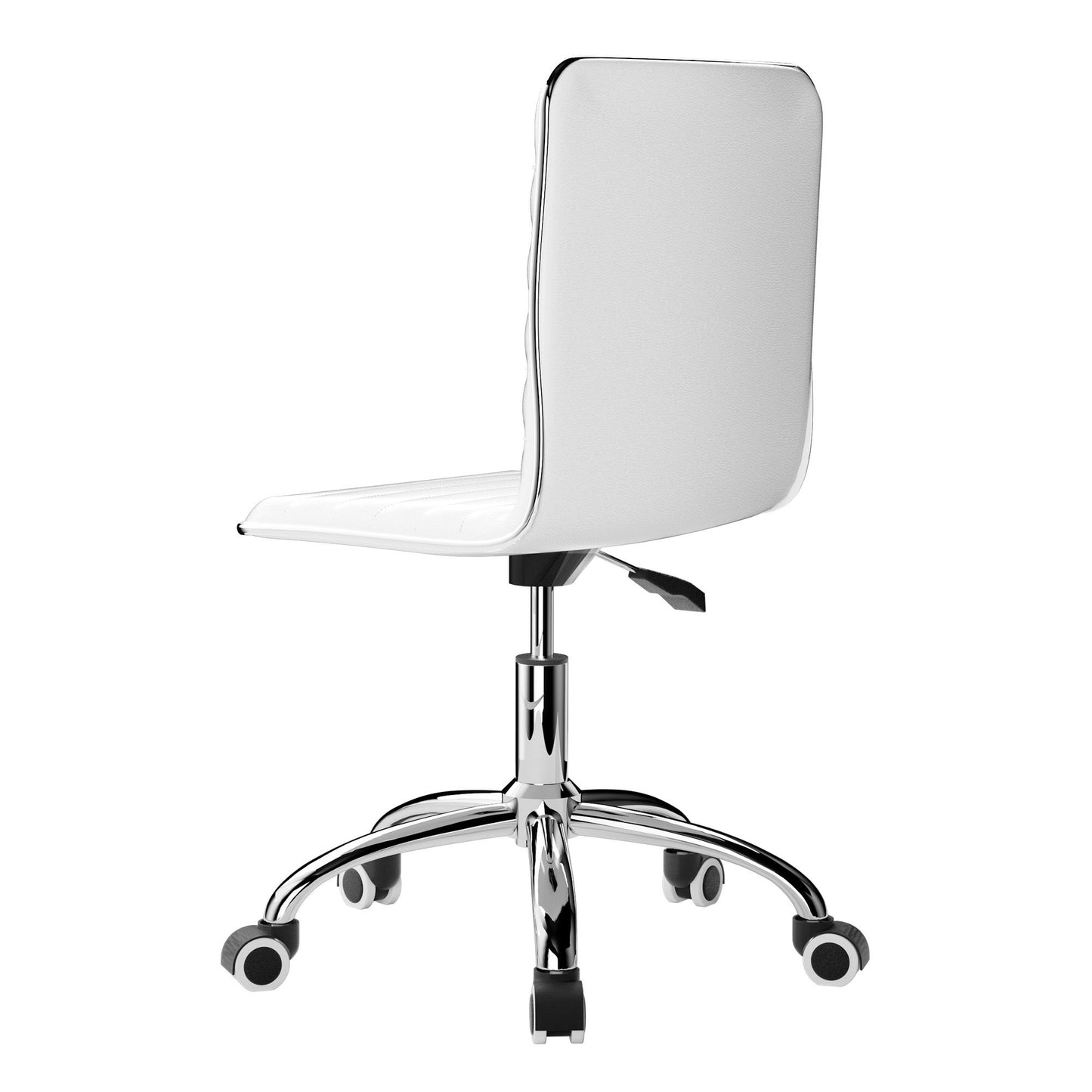 Office Chair – Low Back, PU Leather, White