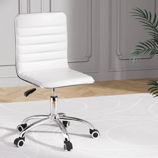 Artiss Office Chair Conference Chairs PU Leather Low Back