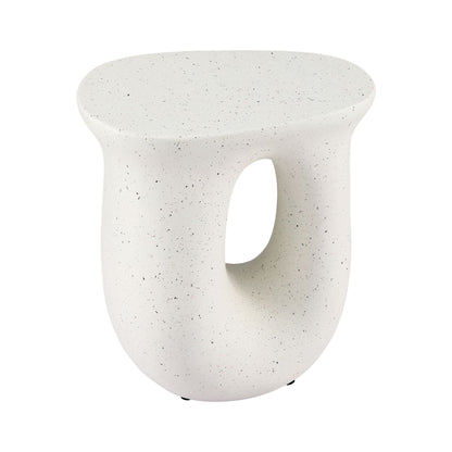 TWSC Arch Outdoor Side Table – White Stone Look — product-only alternate view