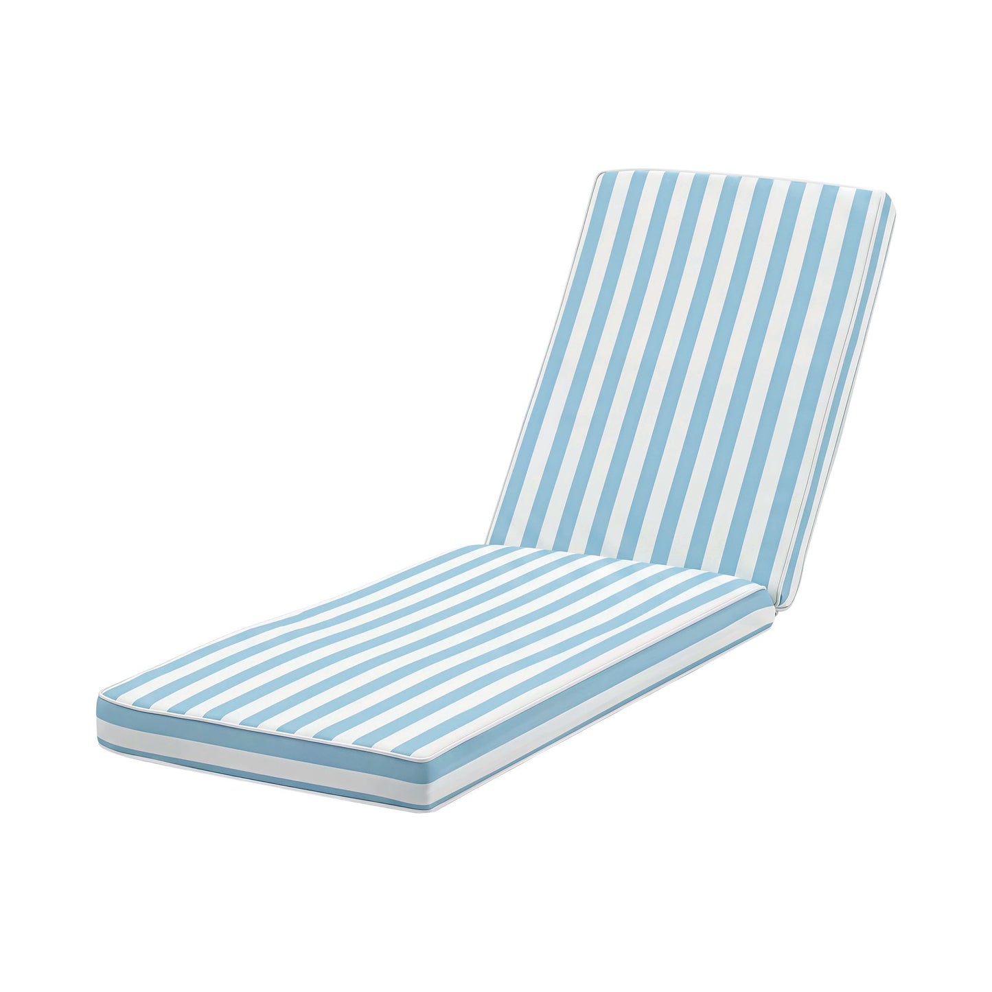 Gardeon Outdoor Chaise Lounge Cushion Lounge Chair Pad Sunbed Mattress Blue