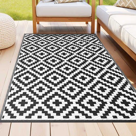 Outdoor Reversible Patio Rug – Weather-Resistant, 120x180cm, Polypropylene