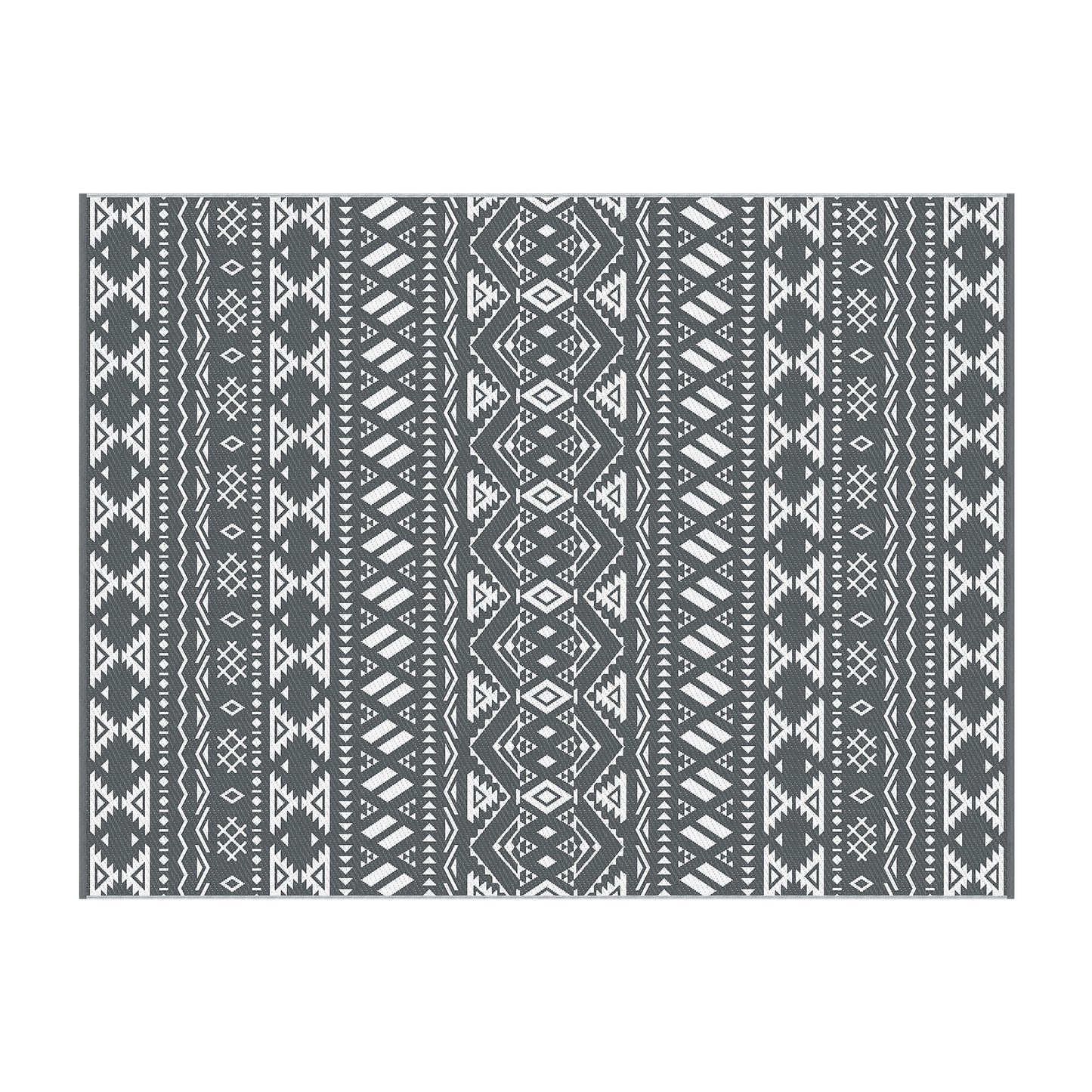 Outdoor Reversible Patio Rug – Dual-Sided, 274x366cm, Polypropylene